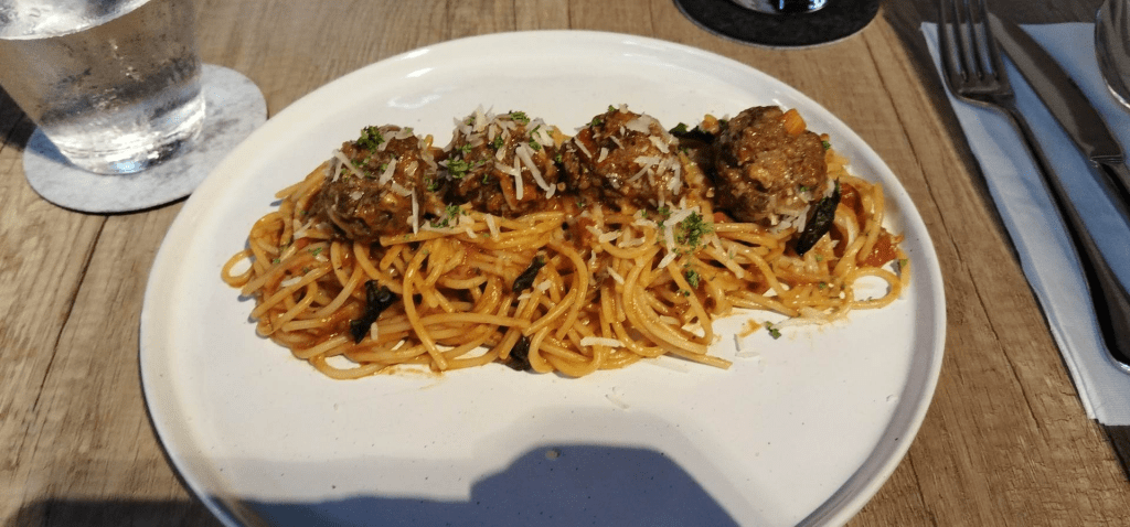 Good Neighbor Cafe's Meatball Pasta